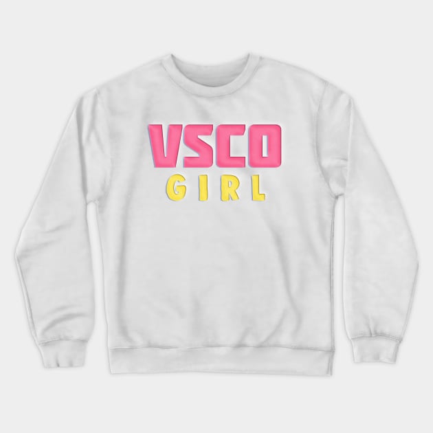 VSCO GIRL / Paper Cutout Style Design Crewneck Sweatshirt by DankFutura